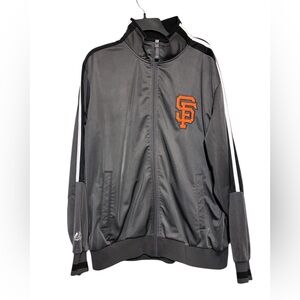 Vintage Majestic San Francisco SF Giants track jacket Sz XL Therma Base